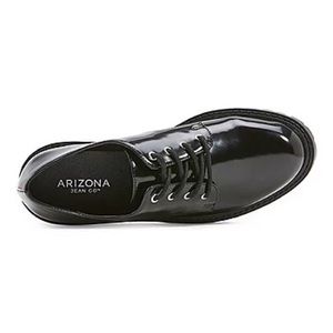 Chunky Black Patent Oxfords